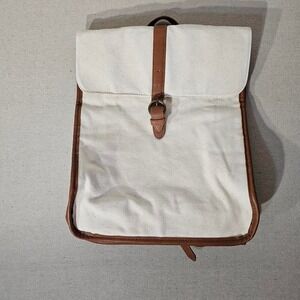 Universal Thread Cream Canvas Backpack
